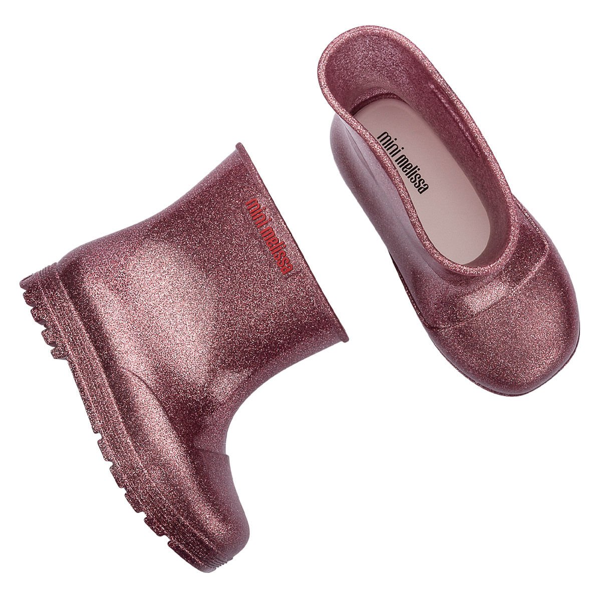 Mini Melissa Welly Baby Rosa Glitter 33869 Rosa 4