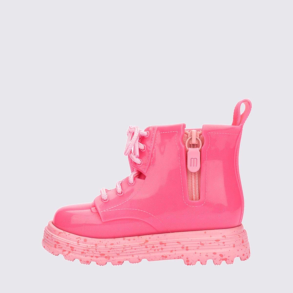 Mini Melissa Coturno Baby Rosa Glitter 35838 Rosa 2