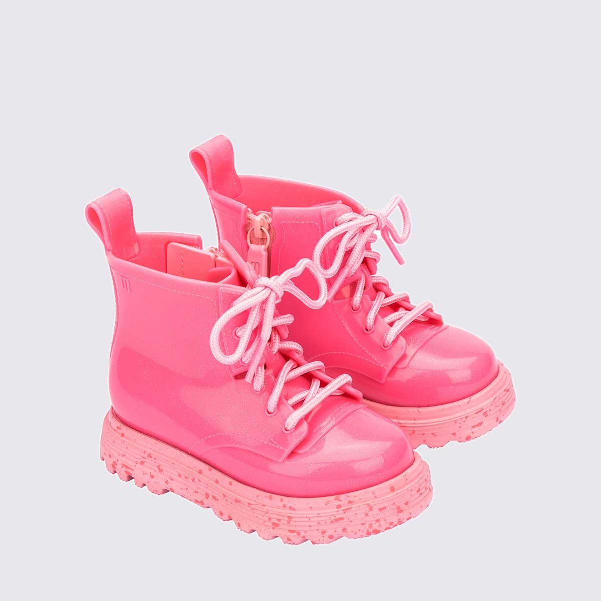 Mini Melissa Coturno Baby Rosa Glitter 35838 Rosa 3