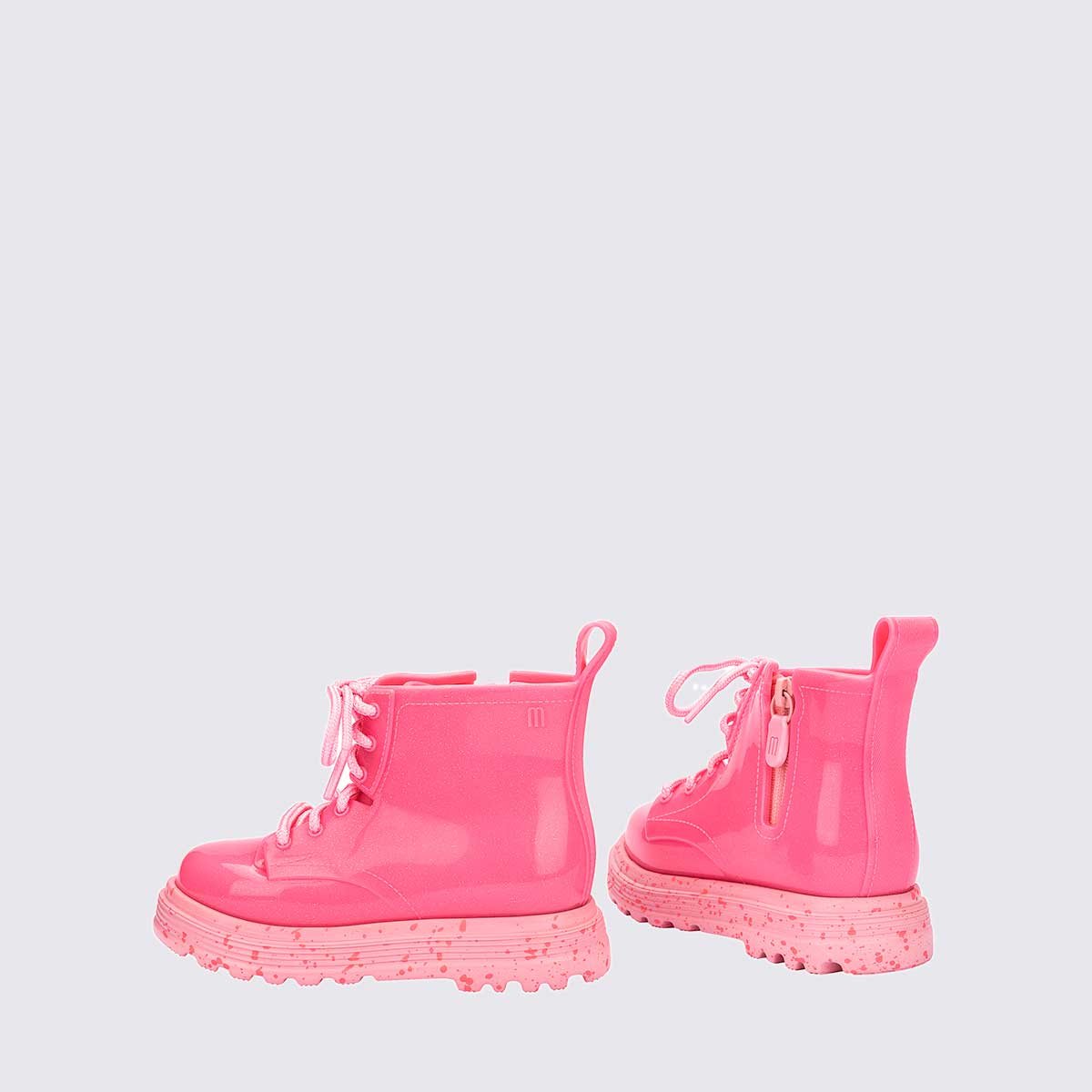 Mini Melissa Coturno Baby Rosa Glitter 35838 Rosa 4