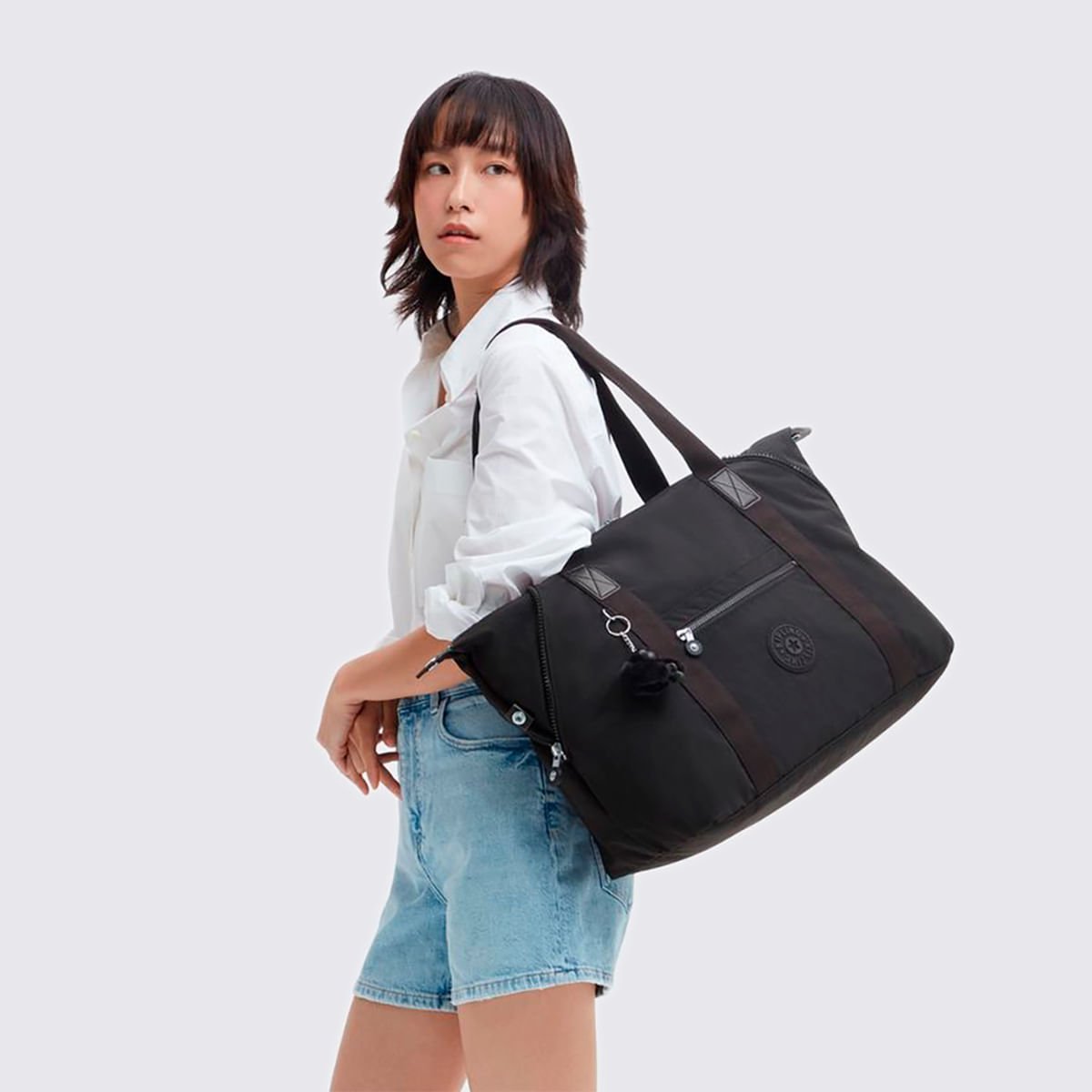Bolsa Kipling Art M Preto 13405P39 Preto 8
