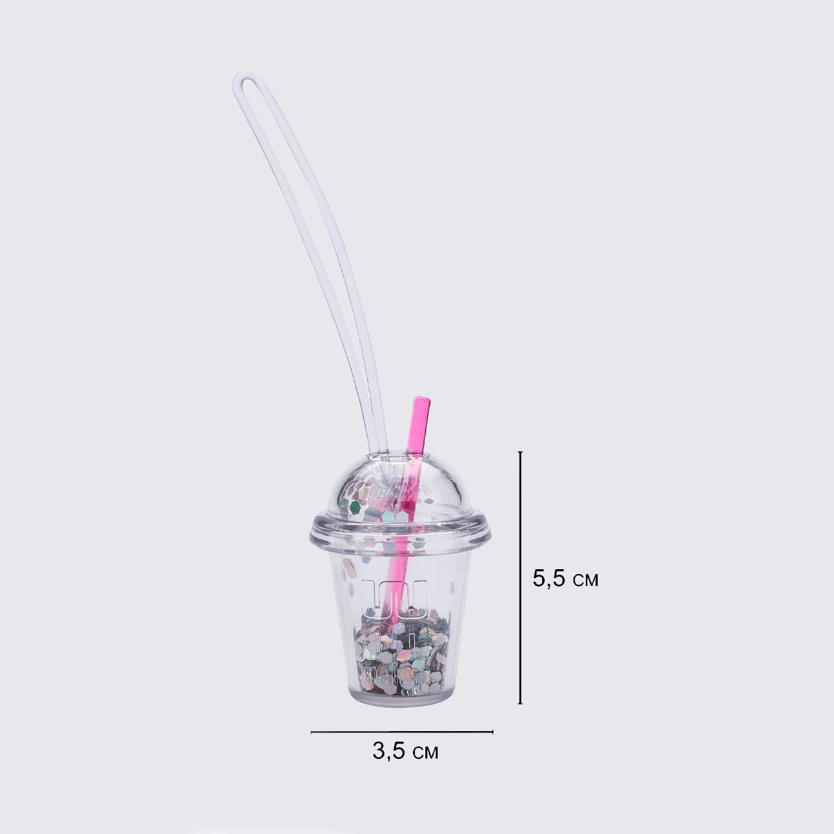Melissa Drink Charm Vidro Rosa 34482 Branco/Rosa 3