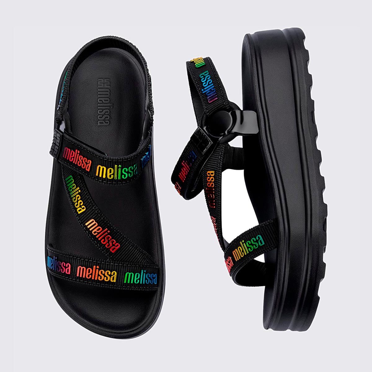 Melissa Stripes Platform M Lover Preto 37831 Preto 3
