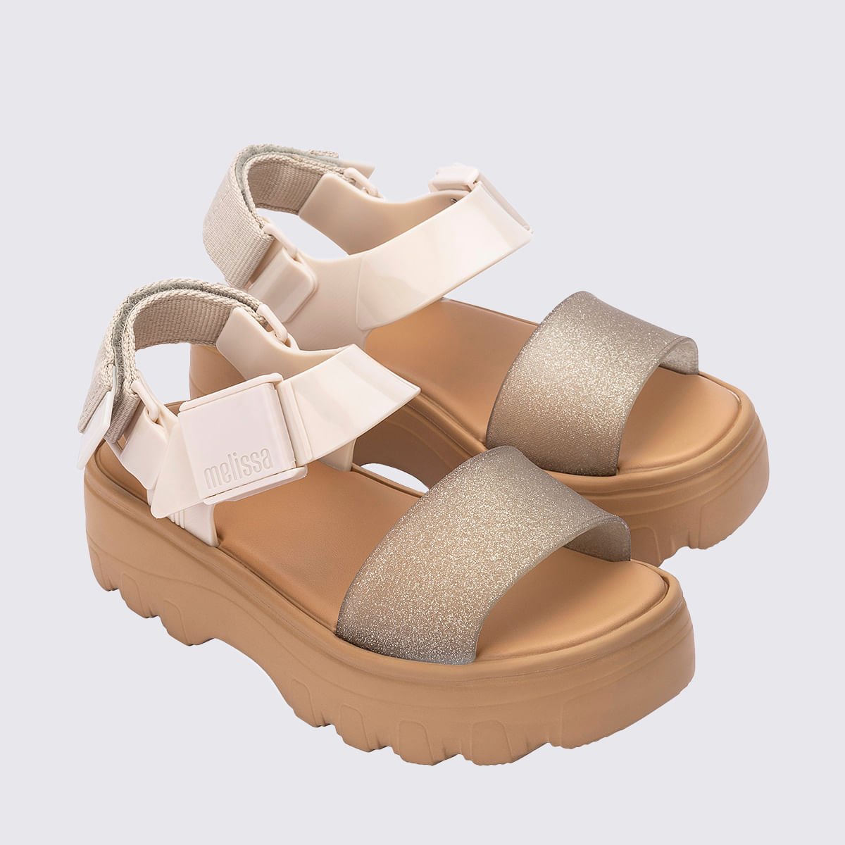 Melissa Kick Off Sandal Bege Glitter 32823 Bege 3