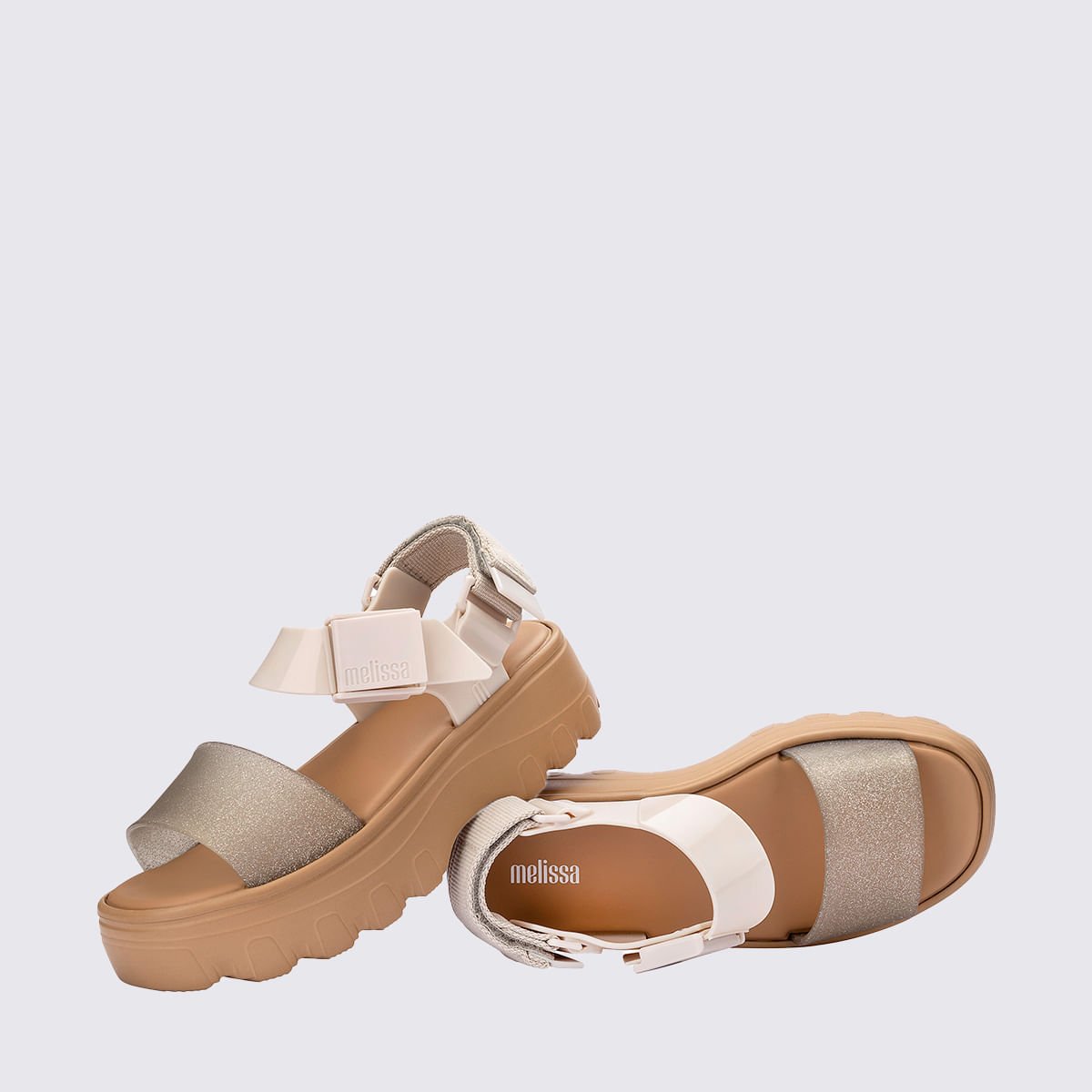 Melissa Kick Off Sandal Bege Glitter 32823 Bege 5