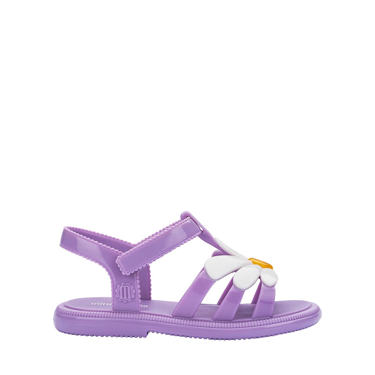 Mini Melissa Hip Bloomy Baby Lilás Branco 35902