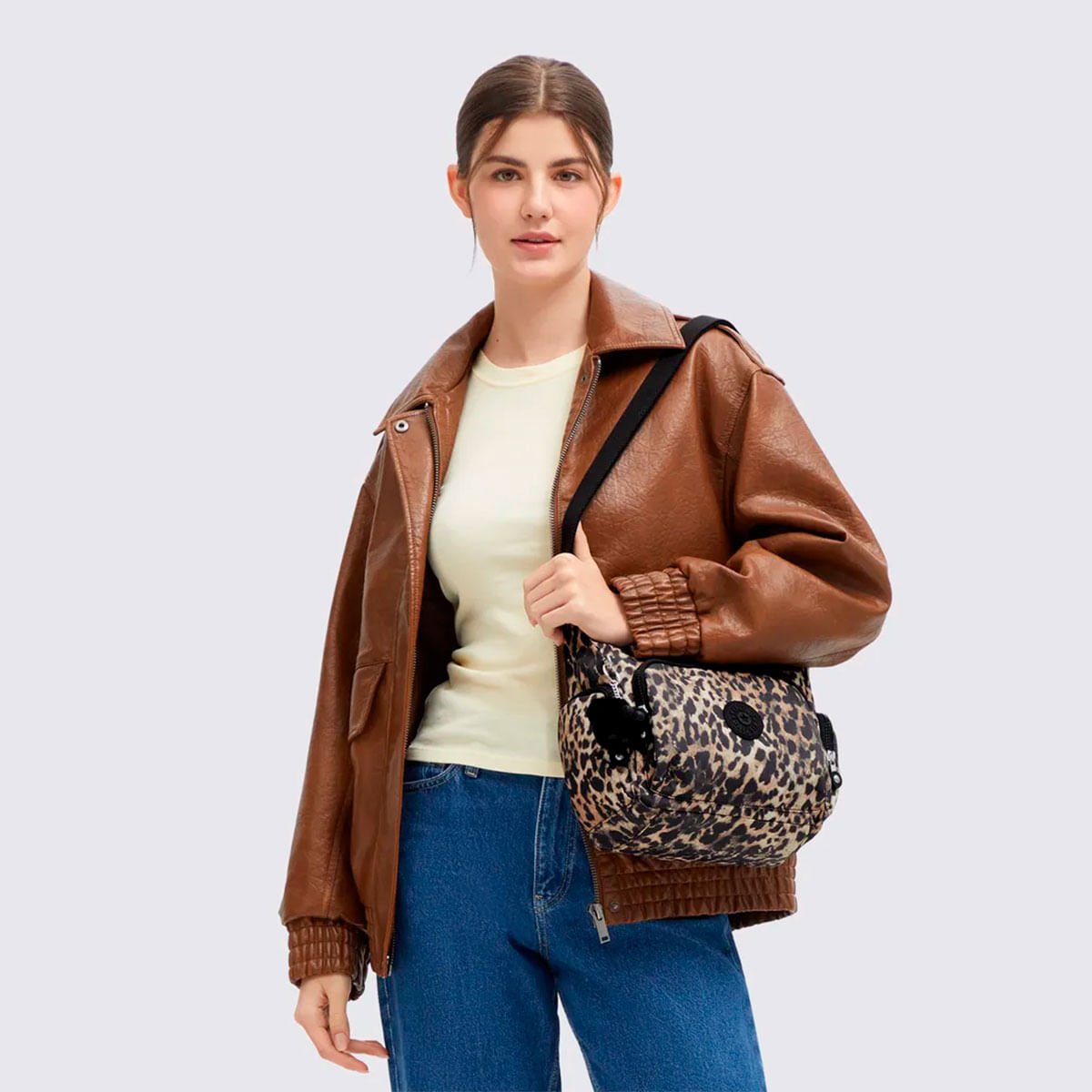 Bolsa Kipling Gabb S Estampada I66076JP Onça 6