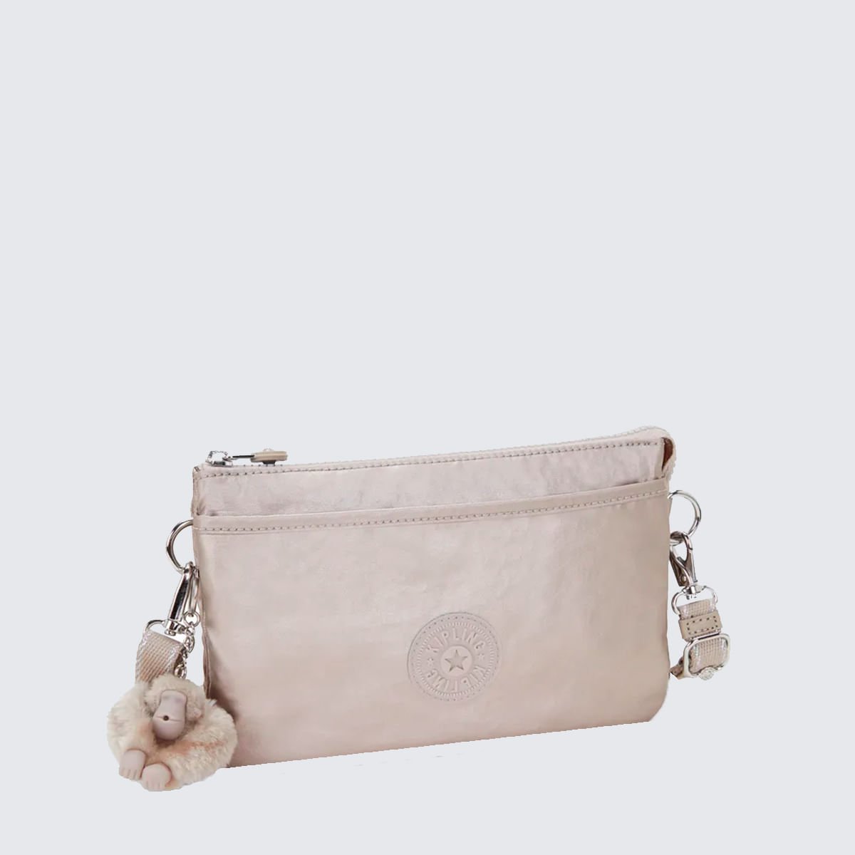Bolsa Kipling Riri Metalizado I750248I Bege 3