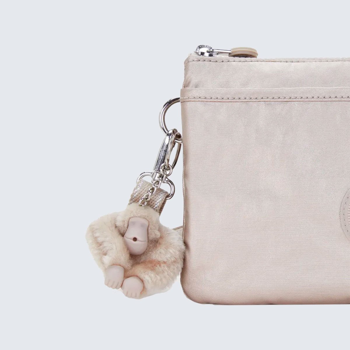 Bolsa Kipling Riri Metalizado I750248I Bege 5