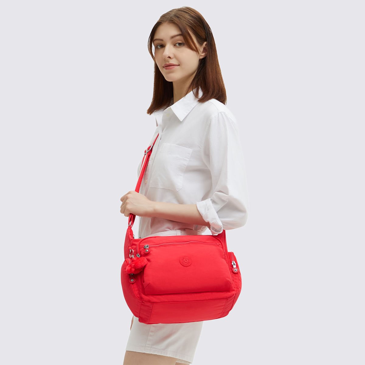 Bolsa Kipling Gabbie Vermelho 152555DX Vermelho 6