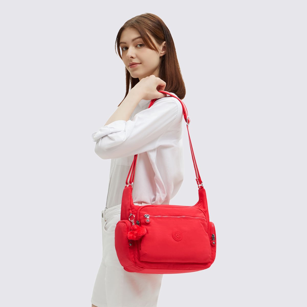 Bolsa Kipling Gabbie Vermelho 152555DX Vermelho 7