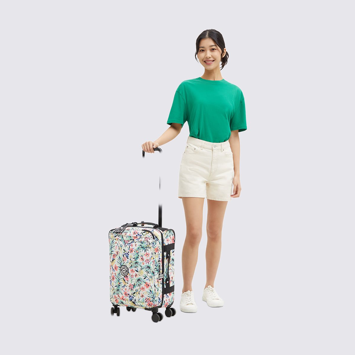 Mala Kipling Spontaneous S Estampado I72115DZ Branco 8