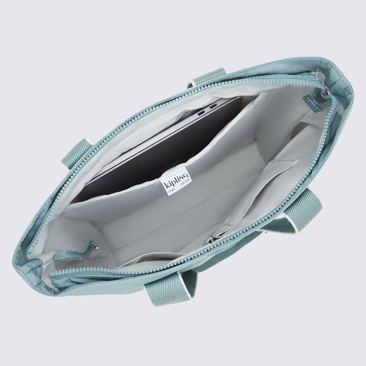 Bolsa Kipling Hanifa Cinza I79373NL Azul 3