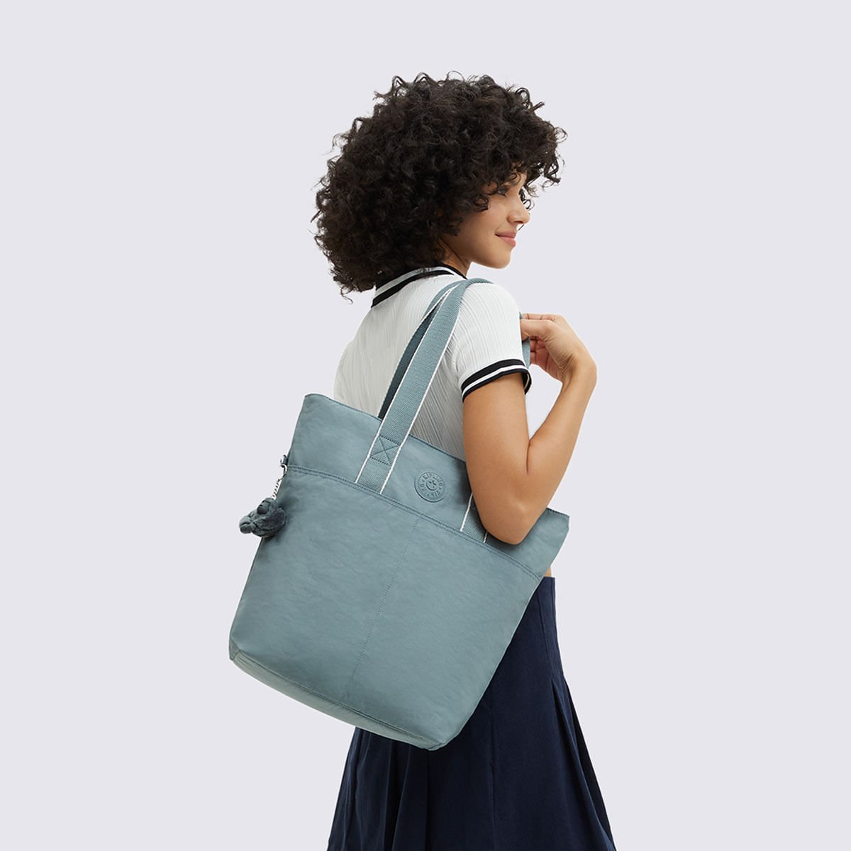 Bolsa Kipling Hanifa Cinza I79373NL Azul 6