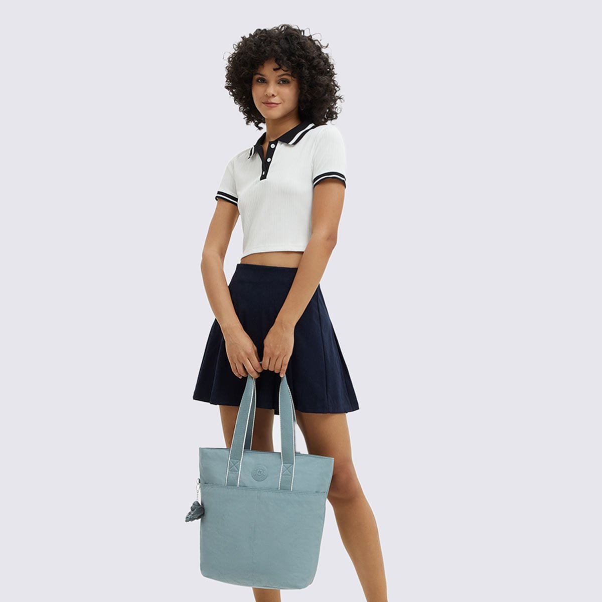Bolsa Kipling Hanifa Cinza I79373NL Azul 7
