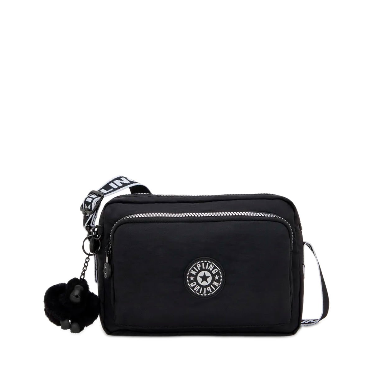 Bolsa Kipling Abanu M Zip Preto I59869SB
