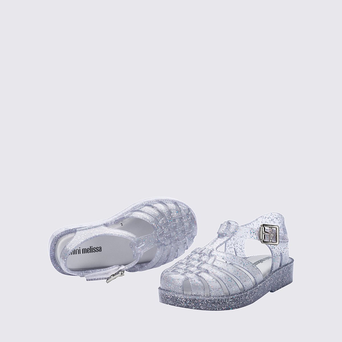 Mini Melissa Possession Shiny Baby Vidro Glitter Prata 33522 Prata 4
