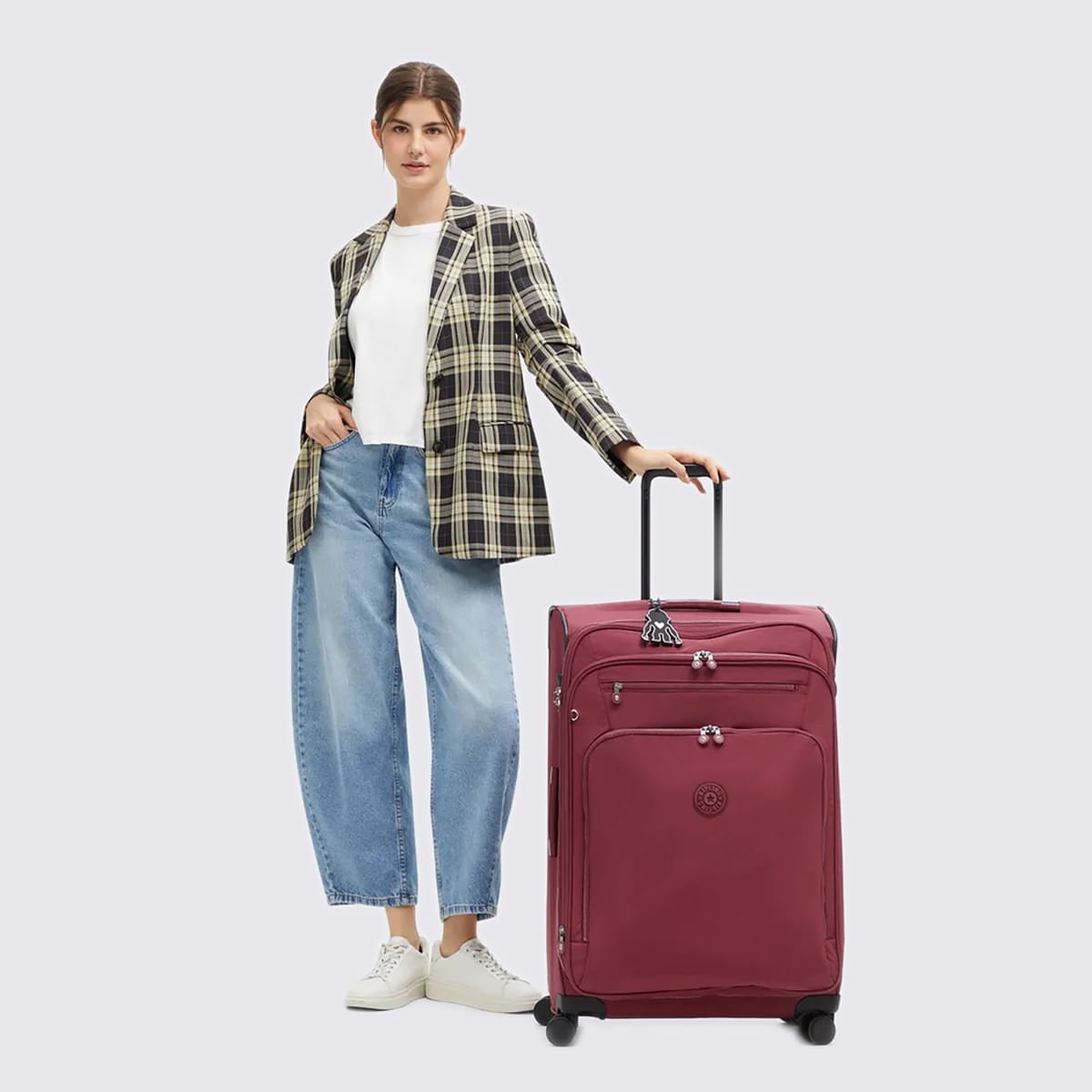 Mala Kipling New Youri Spin S Vinho I75045FW Vinho 7