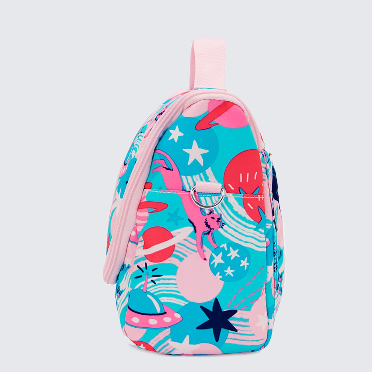 Lancheira Kipling New Kichirou Estampado I57494KH Azul/Rosa 4