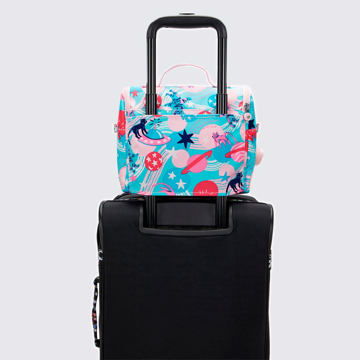 Lancheira Kipling New Kichirou Estampado I57494KH Azul/Rosa 7