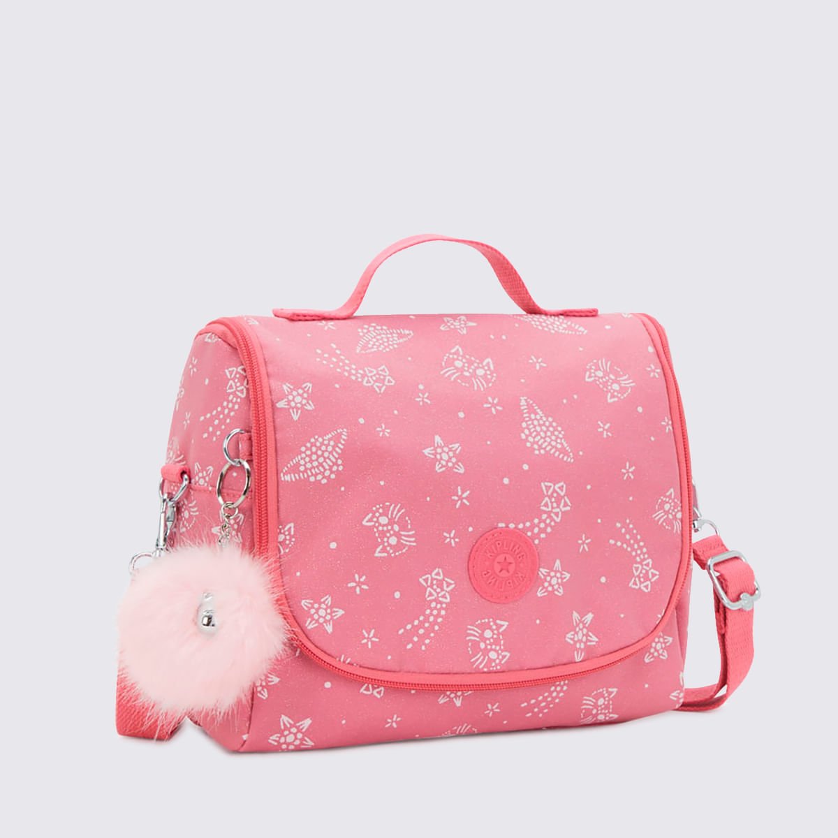 Lancheira Kipling New Kichirou Estampado I53565FR Rosa 4