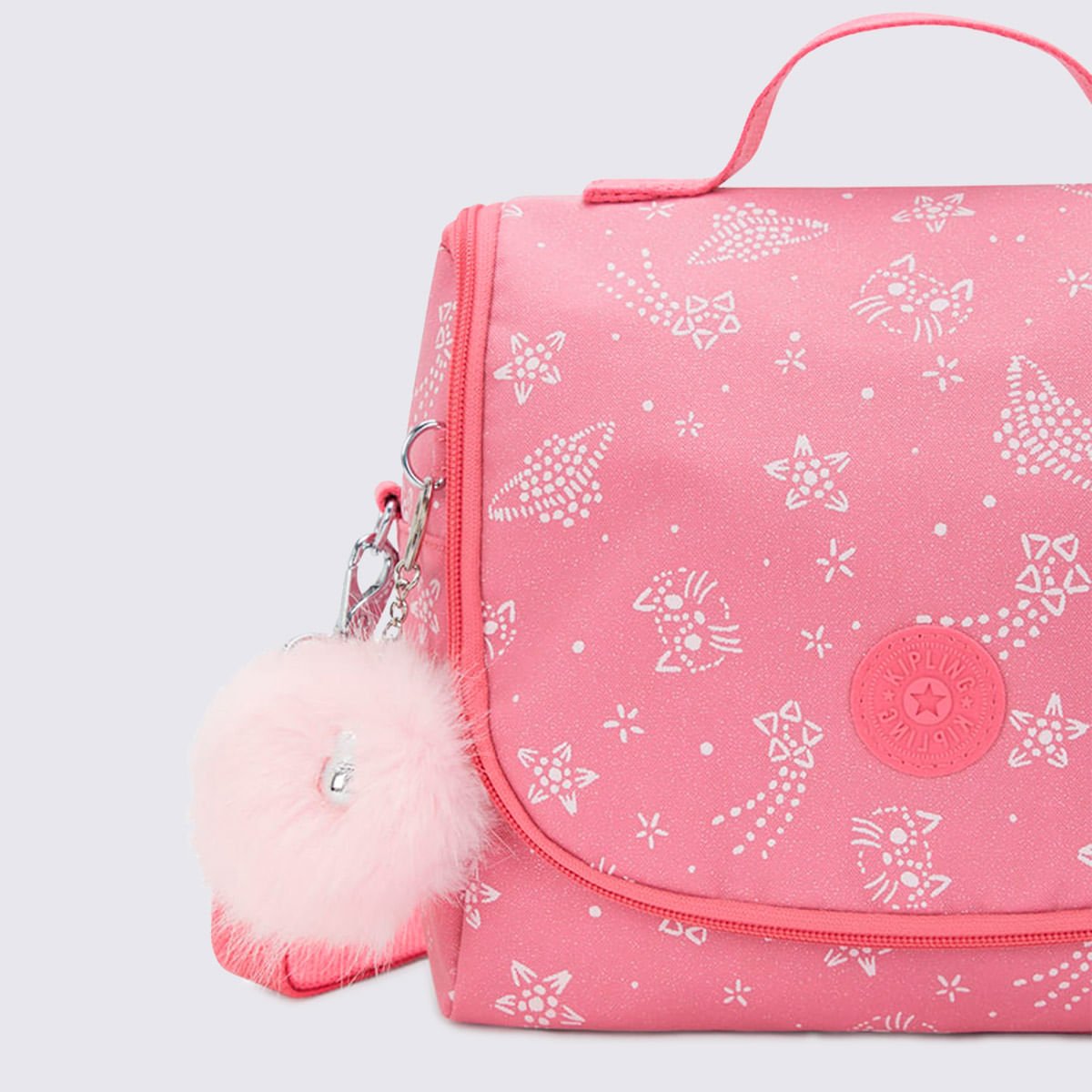Lancheira Kipling New Kichirou Estampado I53565FR Rosa 5