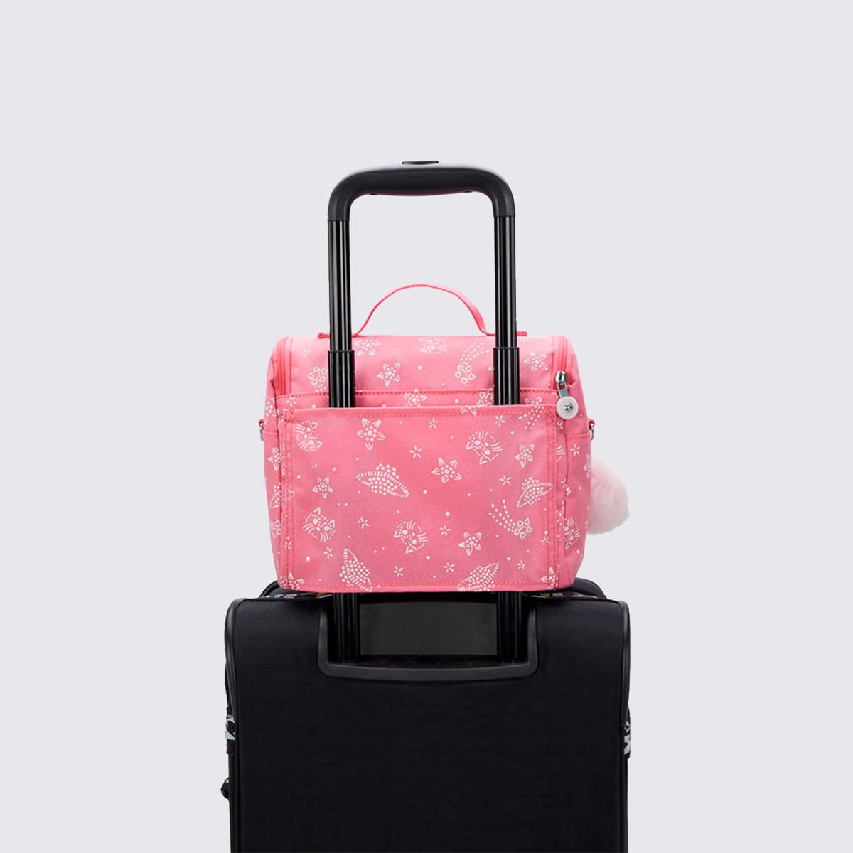 Lancheira Kipling New Kichirou Estampado I53565FR Rosa 7