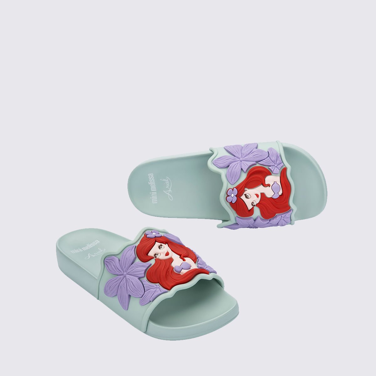 Mini Melissa Flowing Slide + Disney Infantil Verde Lilás 37878 Verde 4
