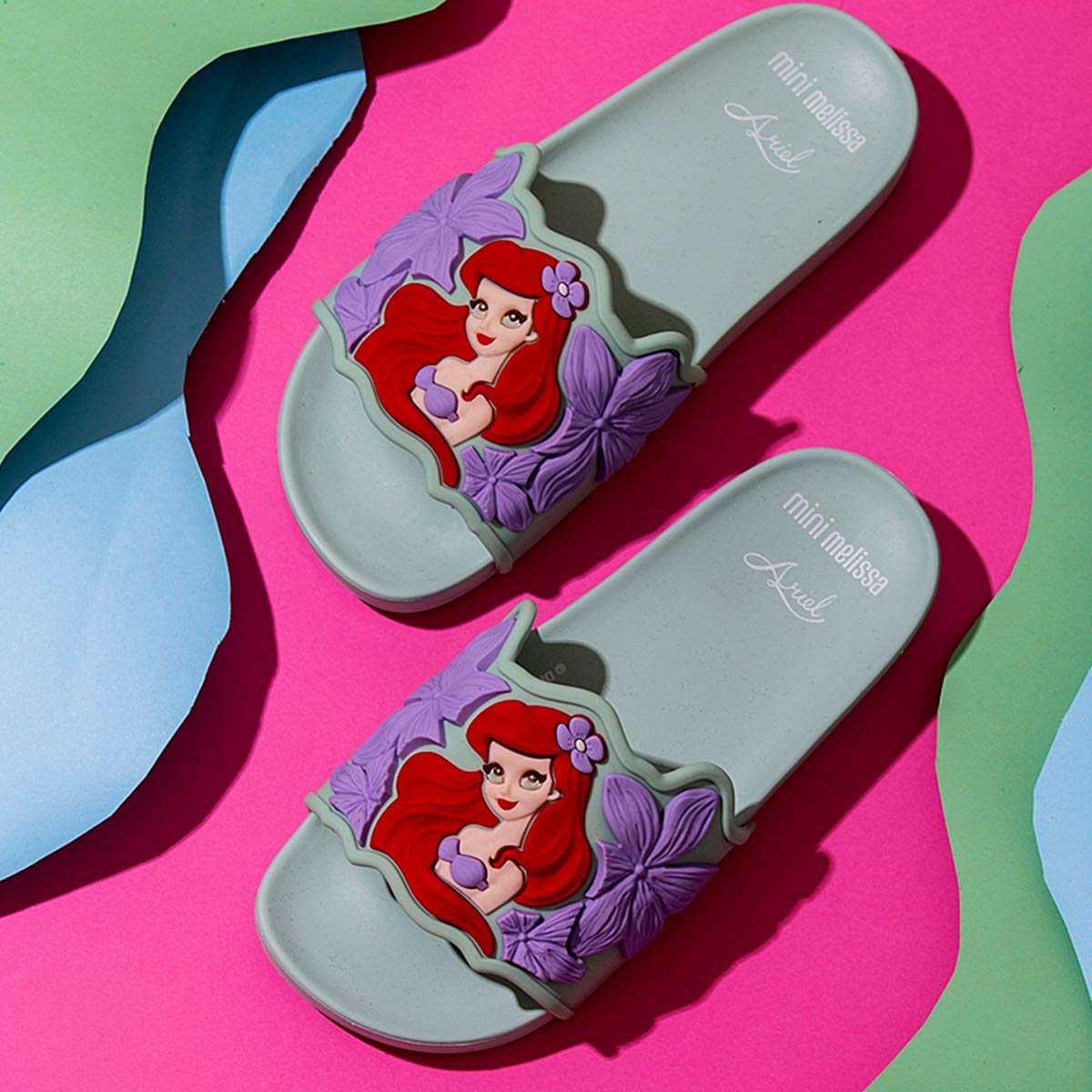 Mini Melissa Flowing Slide + Disney Infantil Verde Lilás 37878 Verde 5