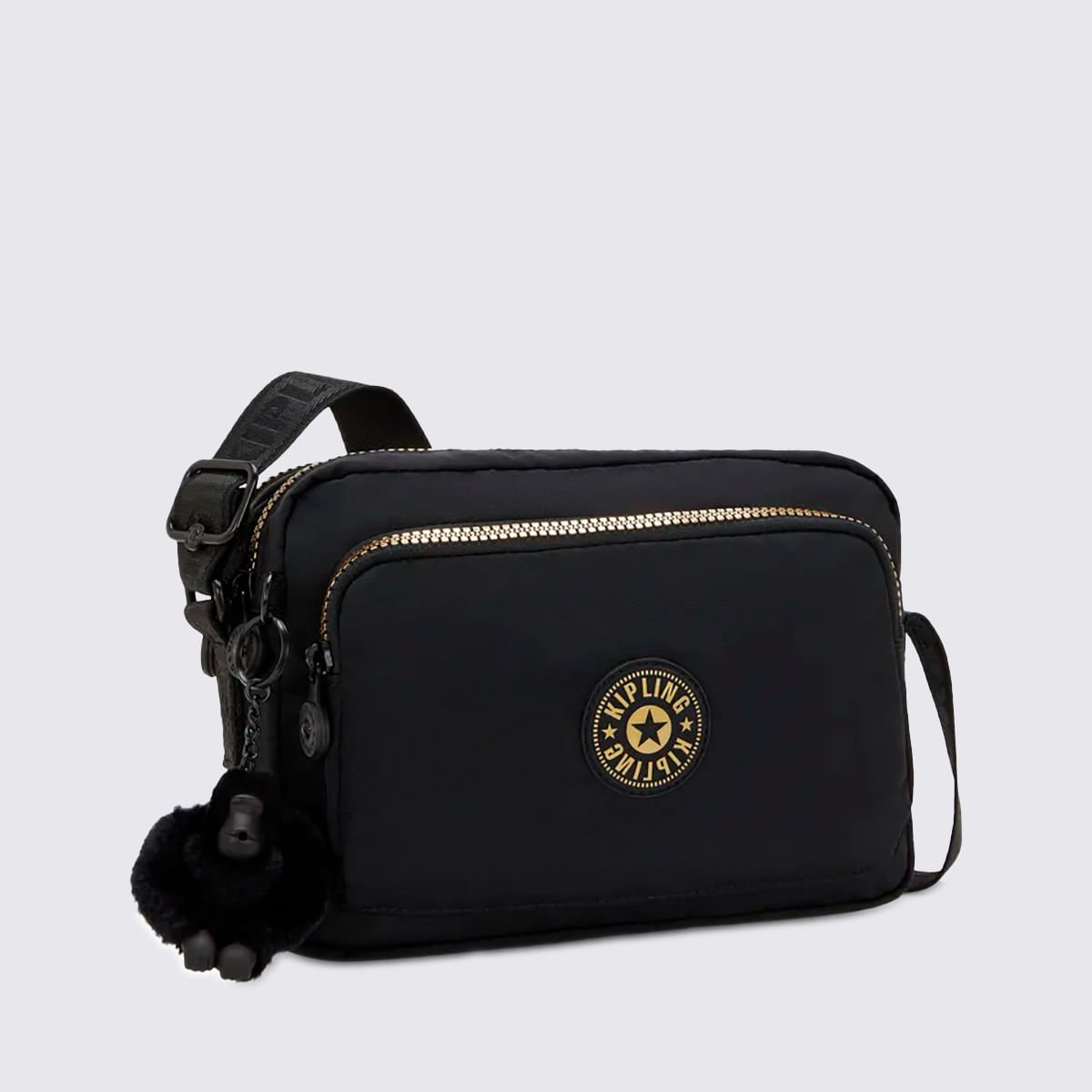 Bolsa Kipling Abanu M Zip Preto I59861BG Preto 3
