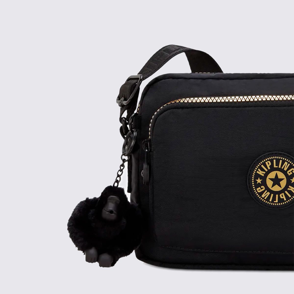 Bolsa Kipling Abanu M Zip Preto I59861BG Preto 5