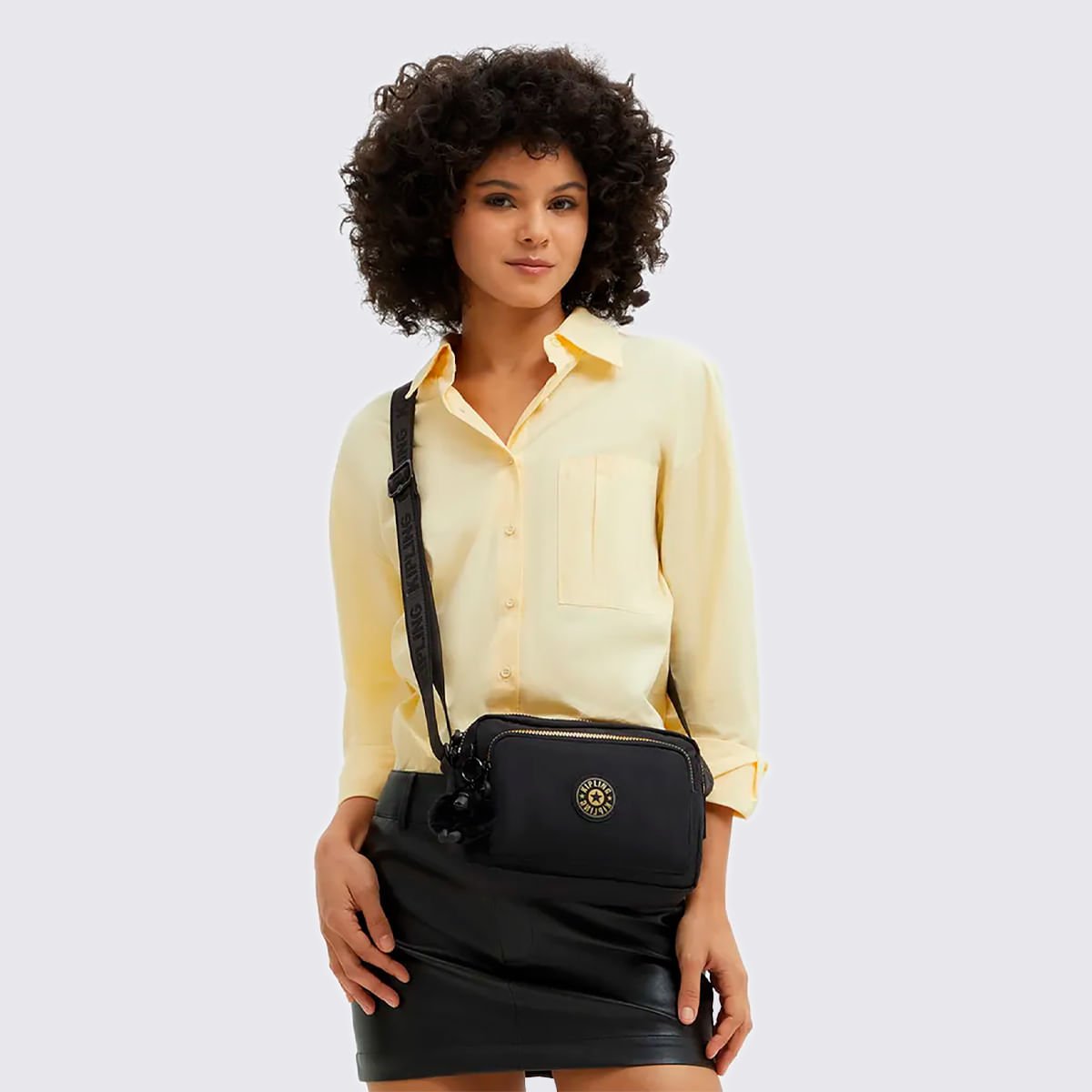 Bolsa Kipling Abanu M Zip Preto I59861BG Preto 6
