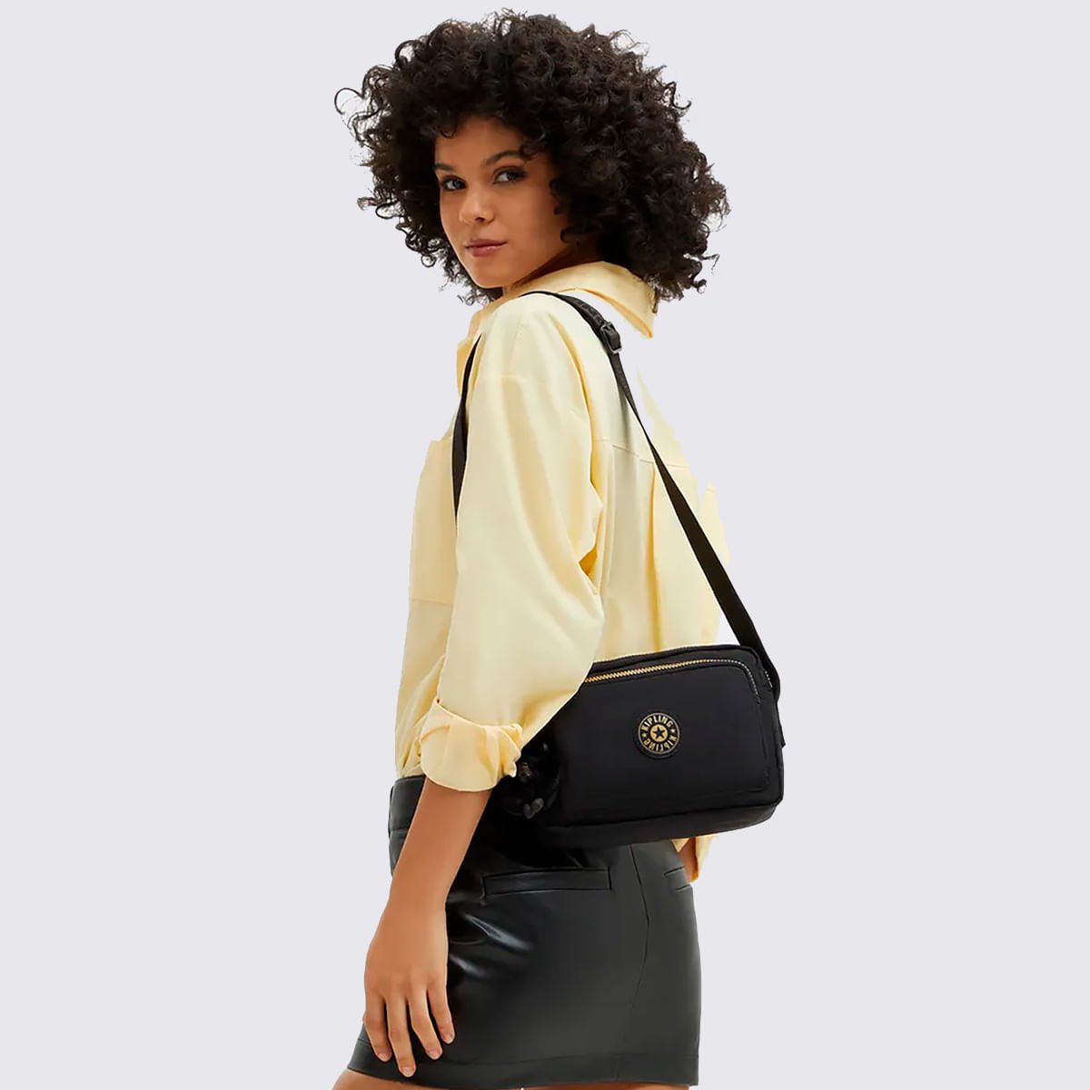 Bolsa Kipling Abanu M Zip Preto I59861BG Preto 7
