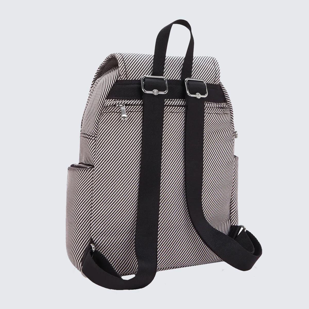 Mochila Kipling City Zip S Estampado I80294SY Preto/Branco 2