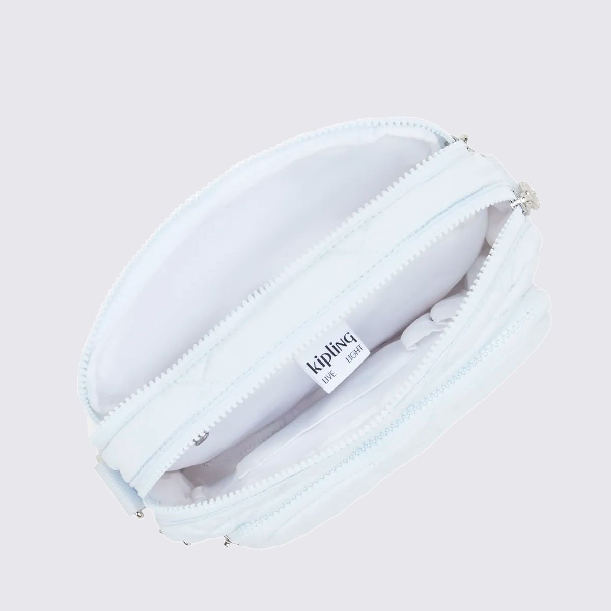 Bolsa Kipling Abanu M Zip Azul I34401TQ Azul Claro 3
