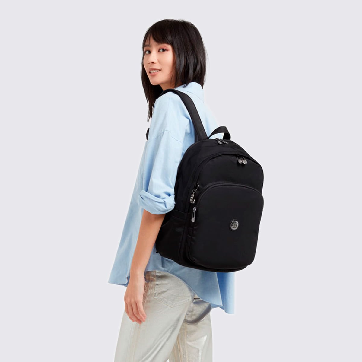 Mochila Kipling Delia M Preto I43462EN Preto 7