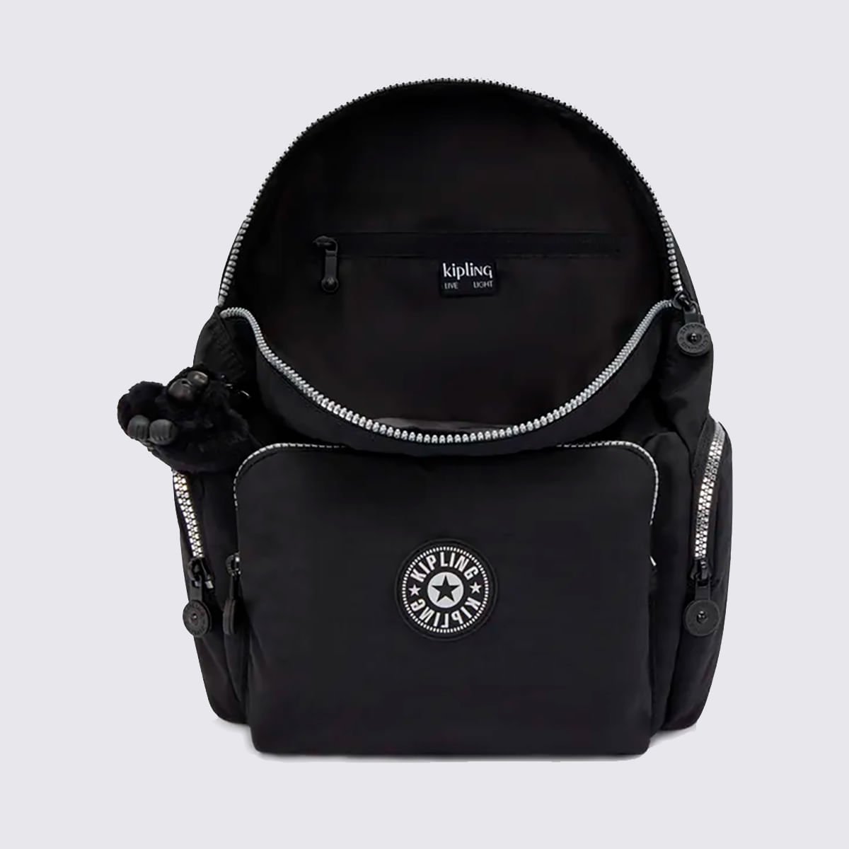 Mochila Kipling City Zip S Preto I73549SB Preto 4