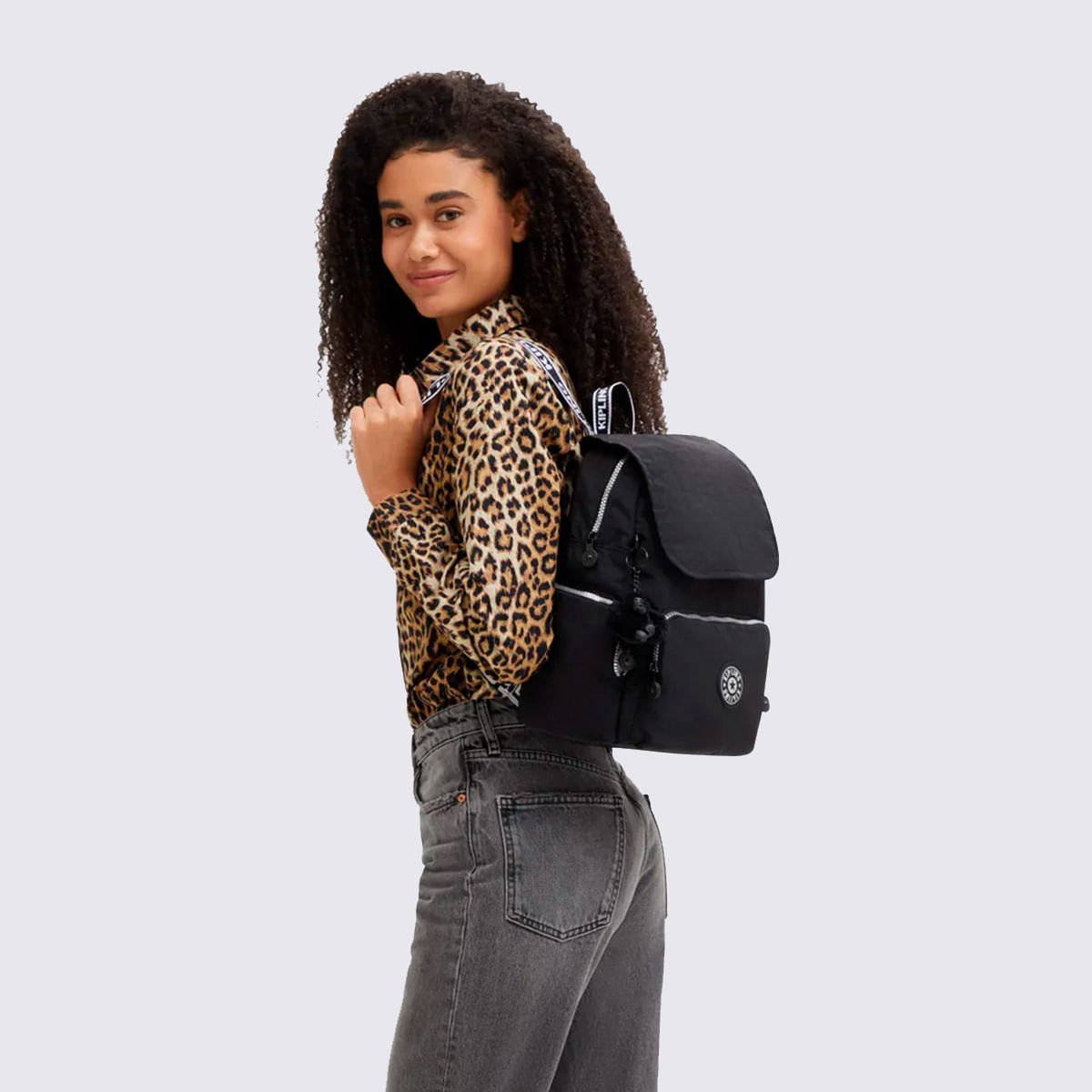 Mochila Kipling City Zip S Preto I73549SB Preto 8