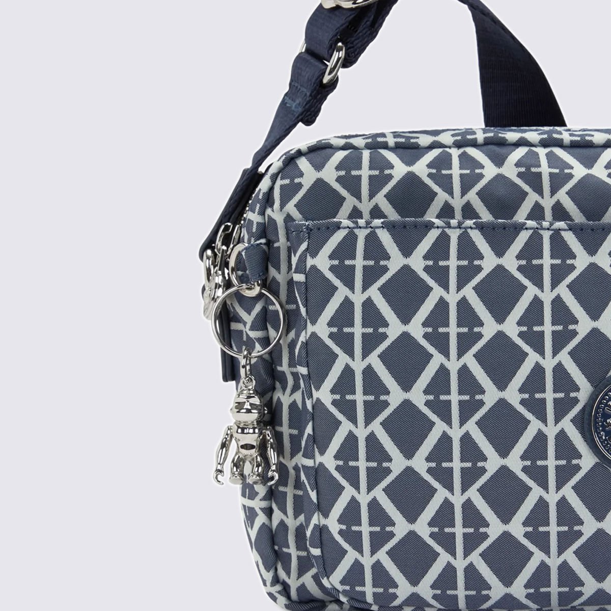 Bolsa Kipling Abanu M Estampada I80248DM Preto/Branco 5