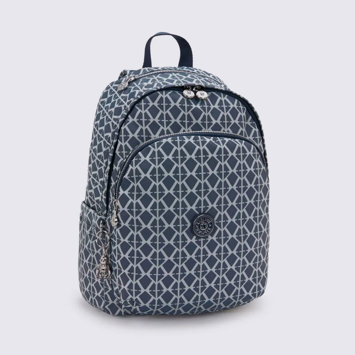 Mochila Kipling Delia Estampada I80348DM Preto/Branco 3