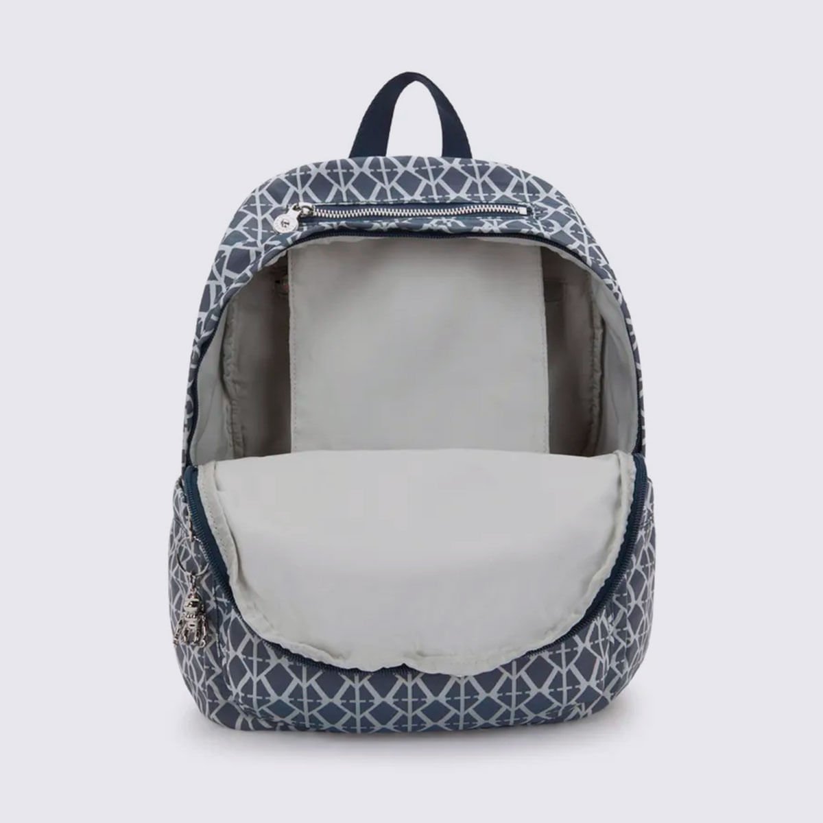 Mochila Kipling Delia Estampada I80348DM Preto/Branco 4