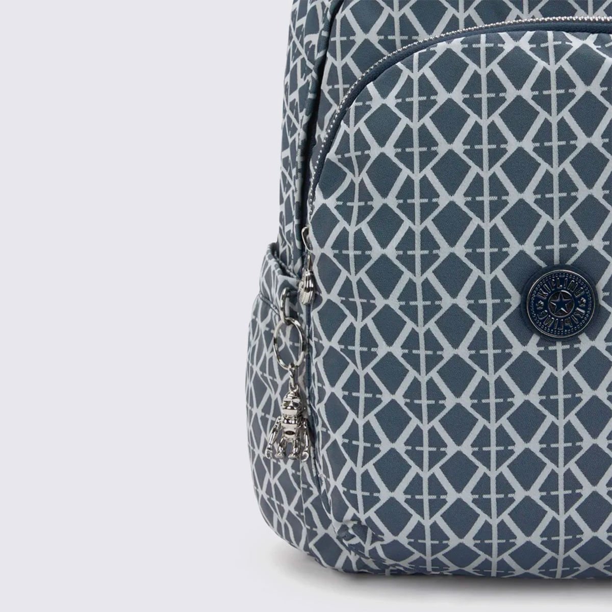 Mochila Kipling Delia Estampada I80348DM Preto/Branco 5