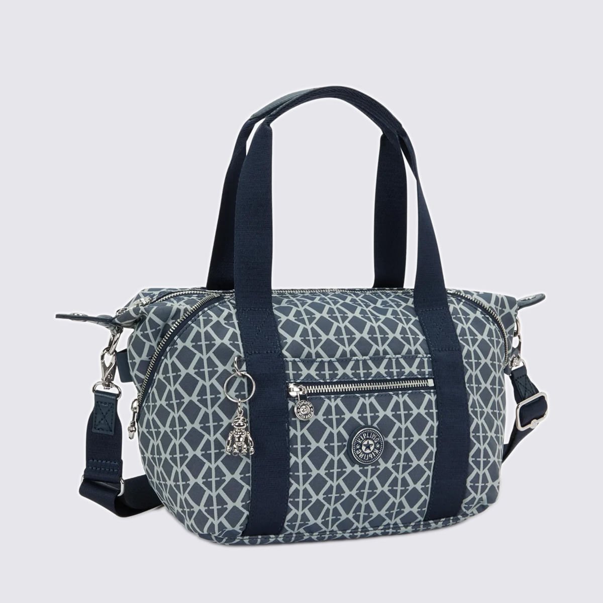 Bolsa Kipling Art Mini Estampada I80288DM Preto/Branco 4
