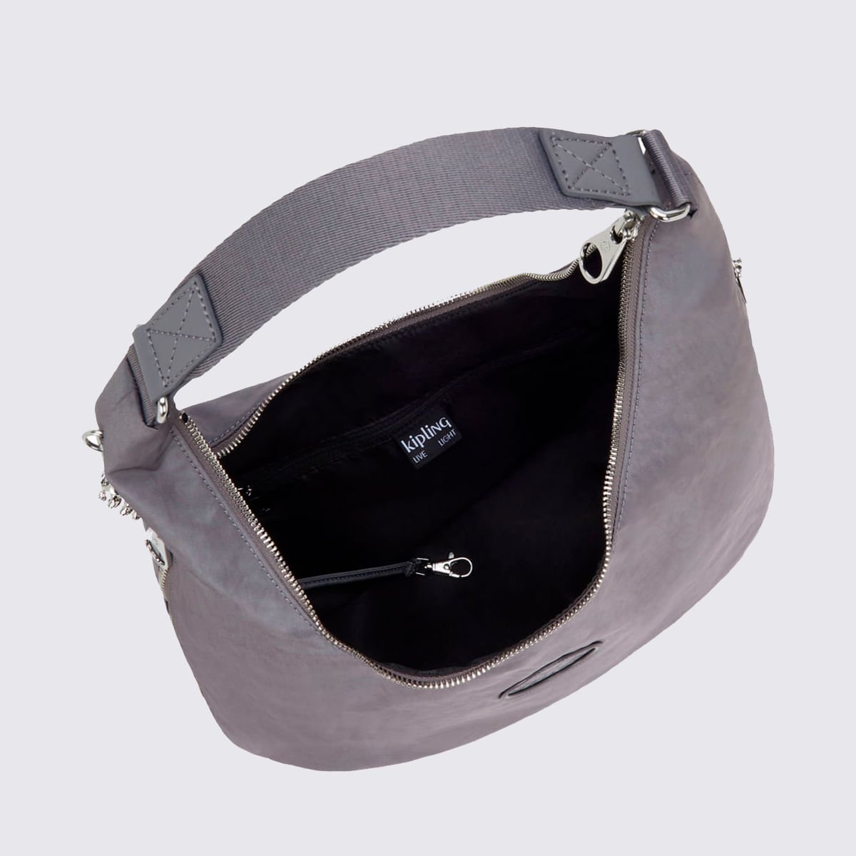 Bolsa Kipling Eanna Zip Cinza I60314GV Cinza 4