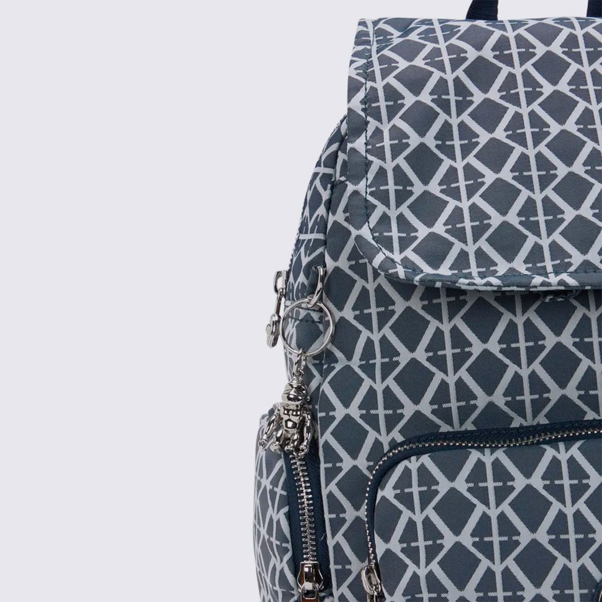Mochila Kipling City Zip S Estampada I80298DM Preto/Branco 5