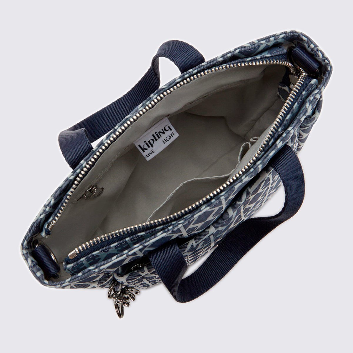 Bolsa Kipling Patya Estampada I80428DM Preto/Branco 4