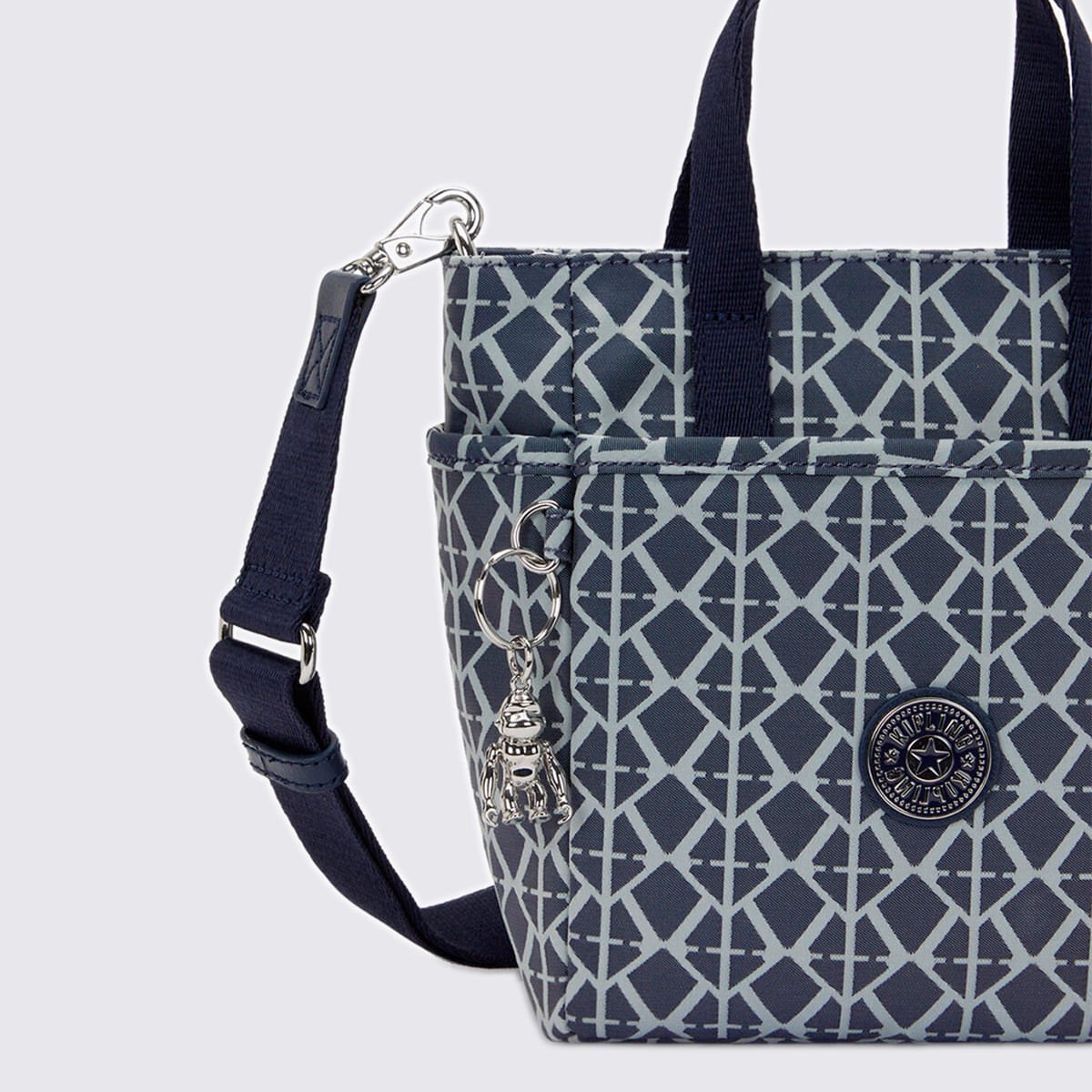 Bolsa Kipling Patya Estampada I80428DM Preto/Branco 5