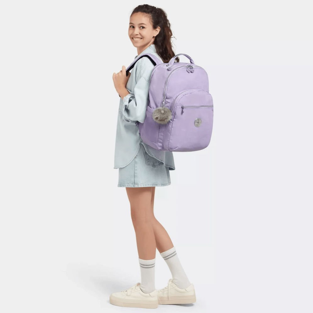 Mochila Kipling Seoul XL Lilás I7119R3L Lilás 8