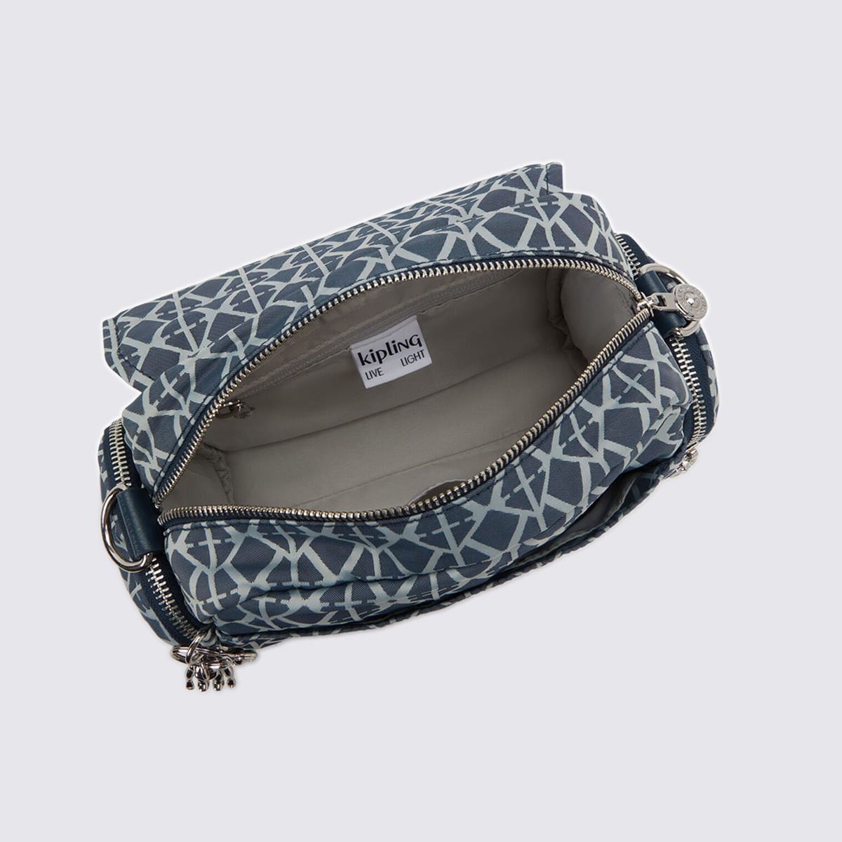 Bolsa Kipling Danita Estampada I80338DM Preto/Branco 3