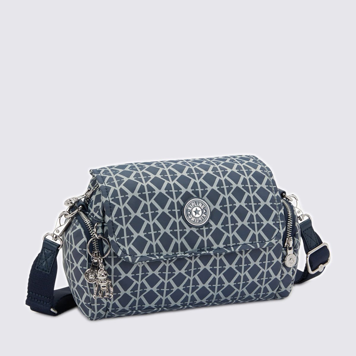 Bolsa Kipling Danita Estampada I80338DM Preto/Branco 4